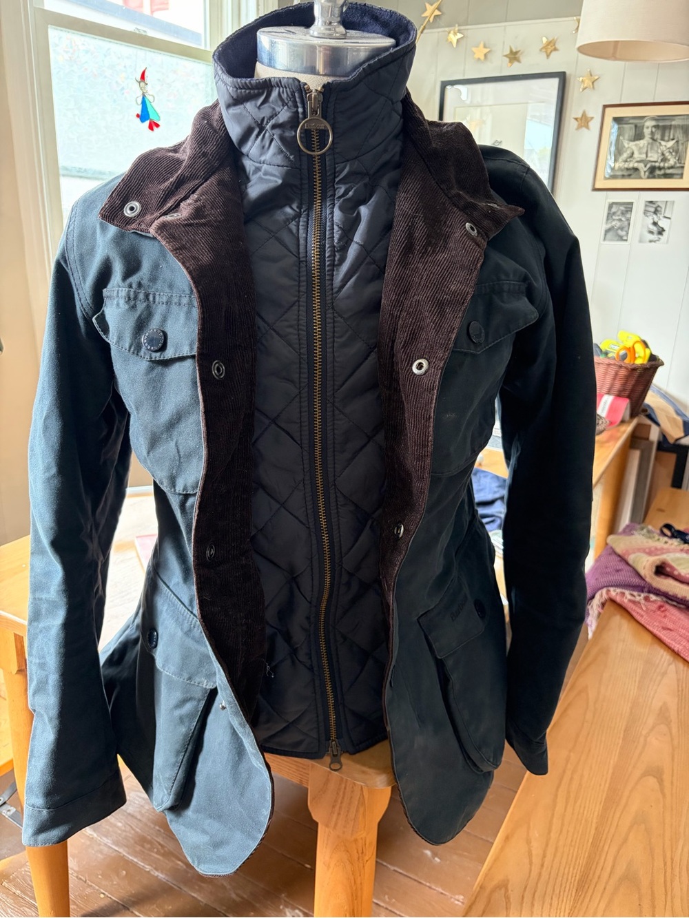 Navy Ogston Jacket- Barbour
